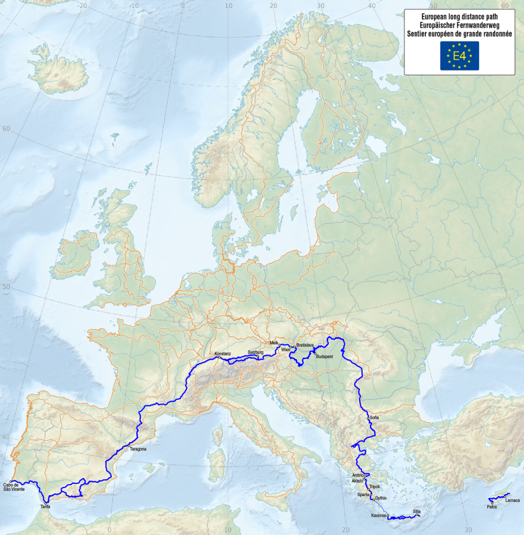 Voici l’E4, le plus long sentier de randonnée d’Europe.